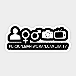 Person Woman Man Camera TV Sticker